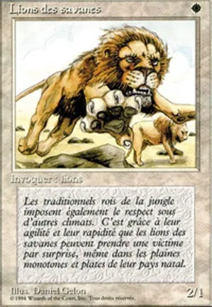 Lions des savanes
