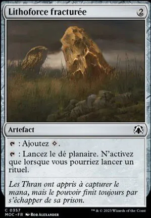 Lithoforce fracturée