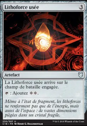 Lithoforce usée