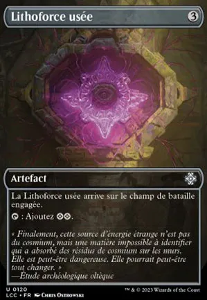 Lithoforce usée