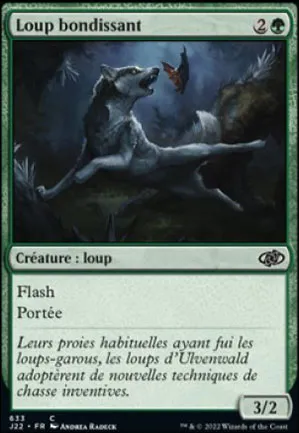 Loup bondissant