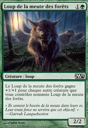 Loup de la meute des forêts