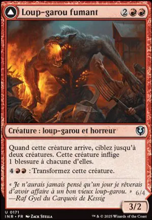 Loup-garou fumant // Loup de l'effroi en éruption