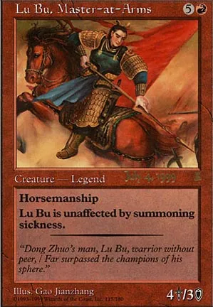 Lu Bu, Master-at-Arms