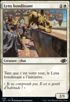 Lynx bondissant