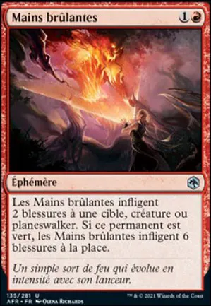 Mains brûlantes