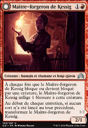 Maître-forgeron de Kessig // Loup-garou au cœur de flammes