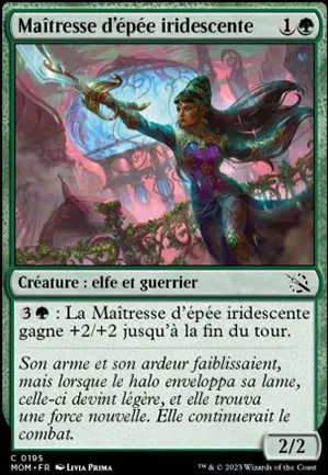 Maîtresse d'épée iridescente