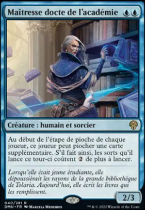 Maîtresse docte de l'académie