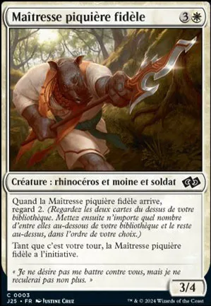 Maîtresse piquière fidèle
