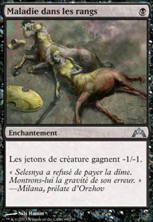 Maladie dans les rangs
