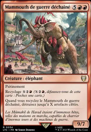 Mammouth de guerre déchaîné