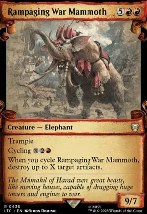 Mammouth de guerre déchaîné