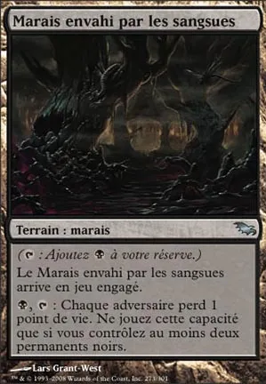 Marais envahi par les sangsues
