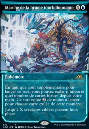 Marche de la brume tourbillonnante