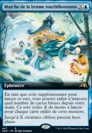 Marche de la brume tourbillonnante