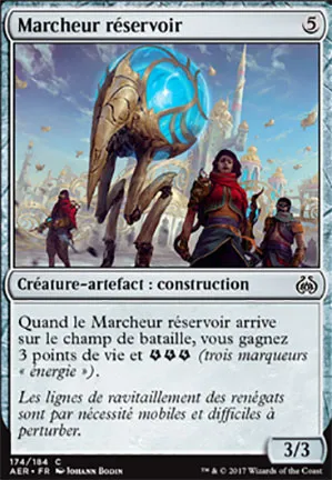 Marcheur réservoir