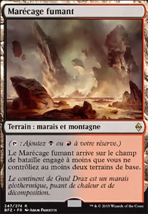 Marécage fumant