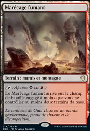 Marécage fumant