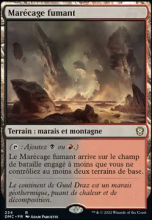 Marécage fumant
