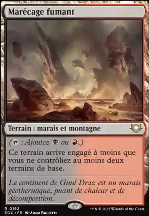 Marécage fumant