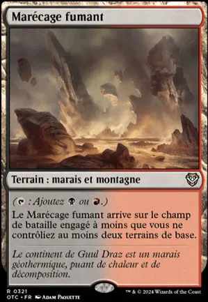 Marécage fumant