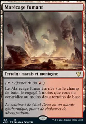Marécage fumant