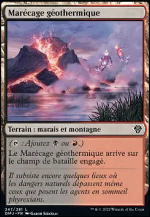 Marécage géothermique