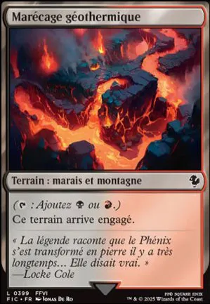 Marécage géothermique