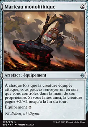 Marteau monolithique