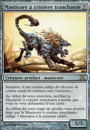 Masticore à crinière tranchante