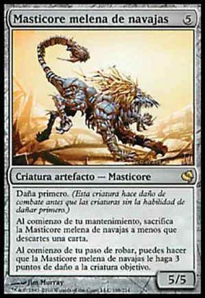 Masticore à crinière tranchante