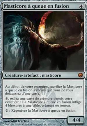 Masticore à queue en fusion