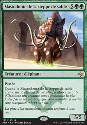 Mastodonte de la steppe de sable
