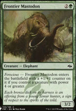 Mastodonte des frontières