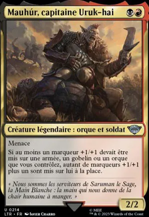 Mauhúr, capitaine Uruk-hai