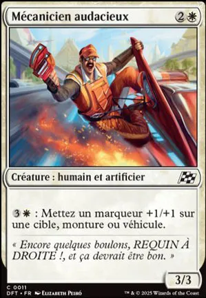Mécanicien audacieux