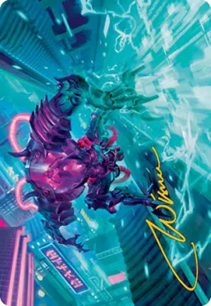 Mecha hackeur d'énergie - Illustration