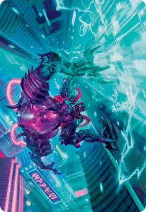 Mecha hackeur d'énergie - Illustration
