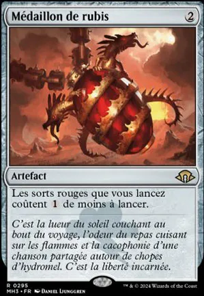 Médaillon de rubis