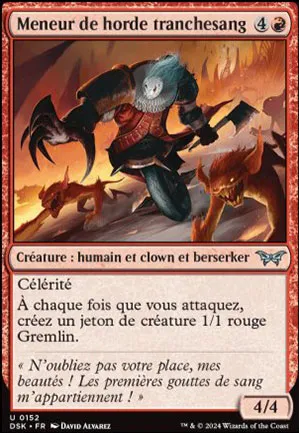 Meneur de horde tranchesang