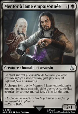Mentor à lame empoisonnée