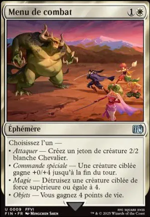 Menu de combat