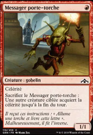 Messager porte-torche