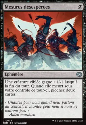 Mesures désespérées