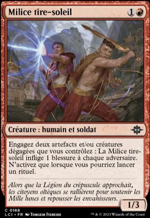 Milice tire-soleil