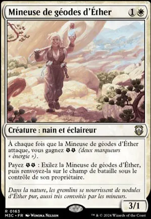 Mineuse de géodes d'Éther