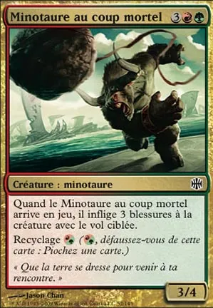 Minotaure au coup mortel
