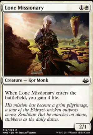 Missionnaire solitaire