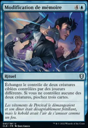 Modification de mémoire